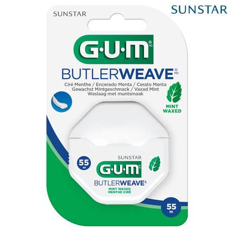 Sunstar Gum Butlerweave Mint Waxed, 60 yard, Per Piece